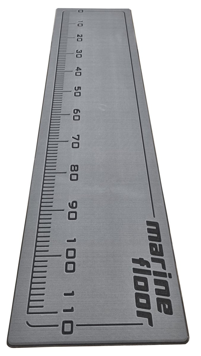 MarineFloor®-Soft Walk Pad med måttband 118x30cm Mörkgrå - Bild 3