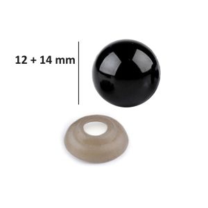 12 och 14mm svart öga med bricka
