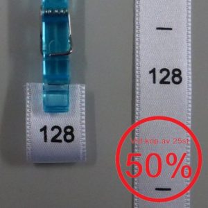 Storleksetikett 128