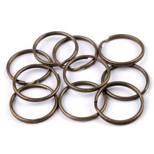 25mm nyckelring brunoxid