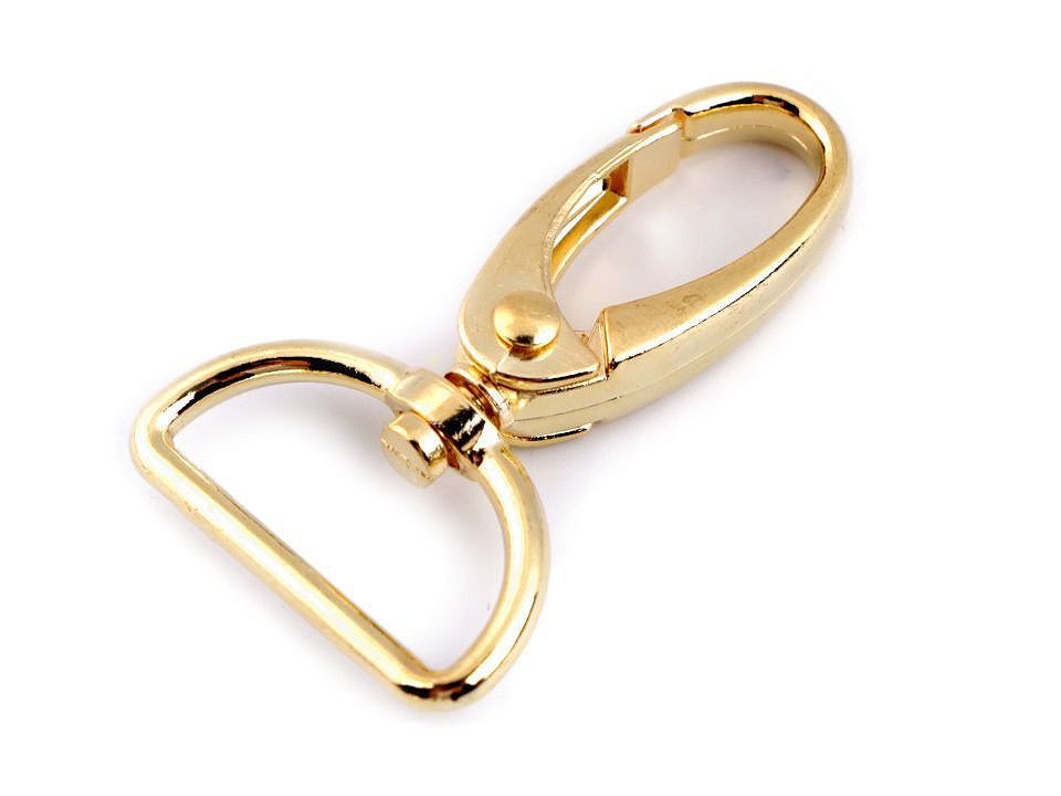 Karbinhake till 25mm band guld - Bild 2