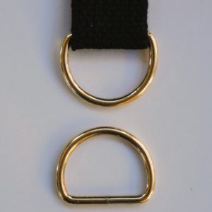 25mm svetsad D-ring guld
