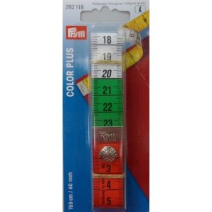 Måttband med knapp Prym 150 cm/inch