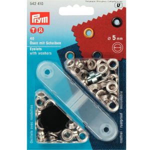 5mm öljetter silver 40st