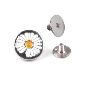 17mm jeansknapp Prästkrage skruvas fast