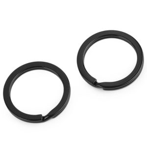 30mm kraftig Nyckelring svart