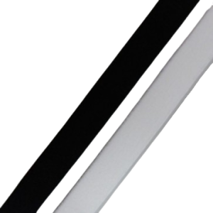 BH Band sammetsyta 10mm (vit och svart)