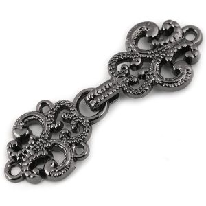 45x15mm lusekoftaspänne svartfärgat